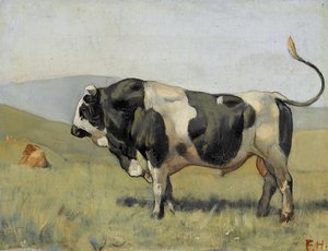 フライブルグ牛 作： Ferdinand Hodler